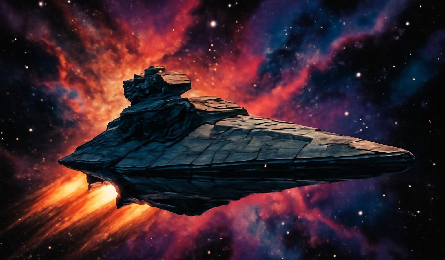 starship space nebula stars