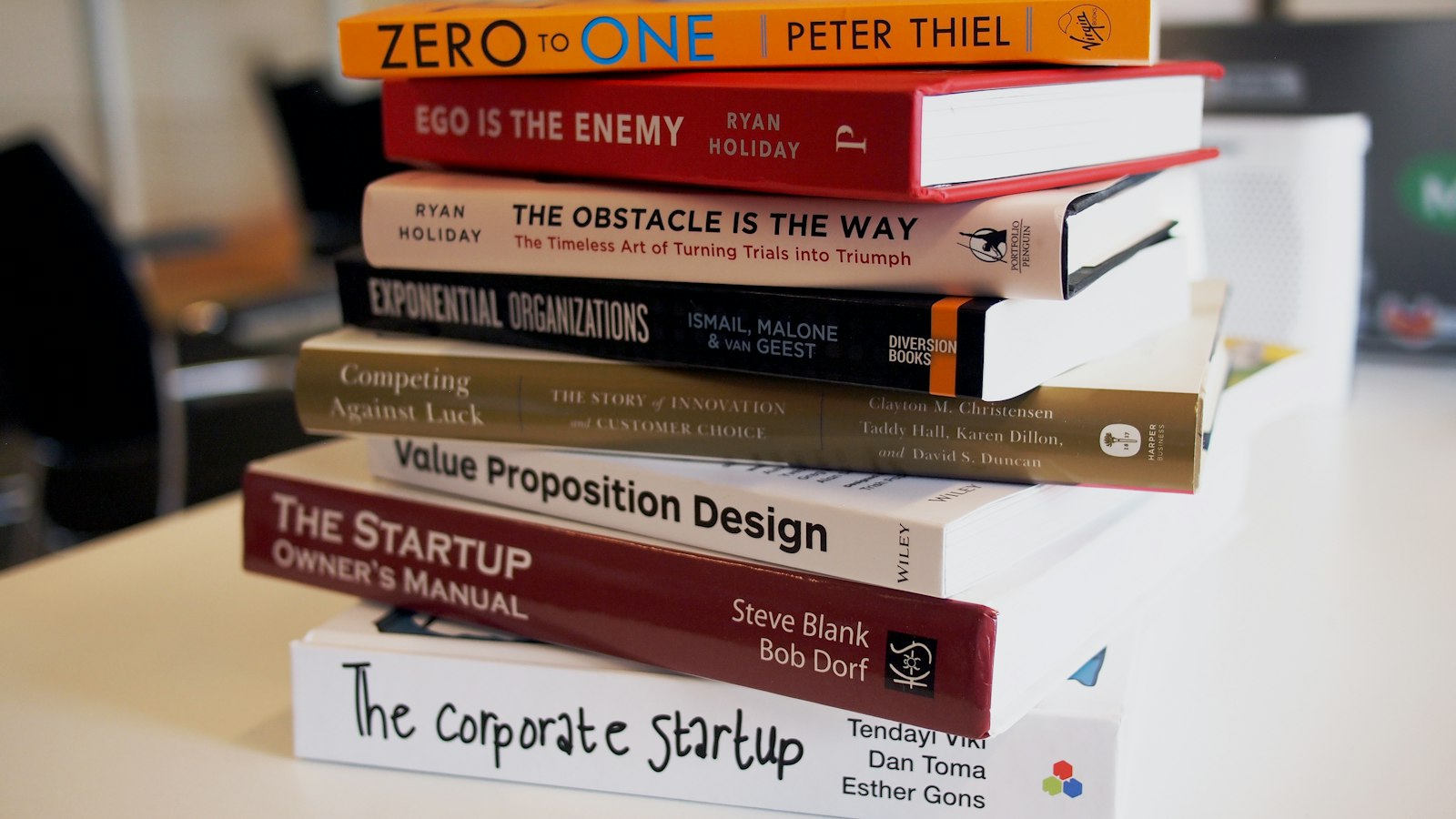 pile of assorted-title books