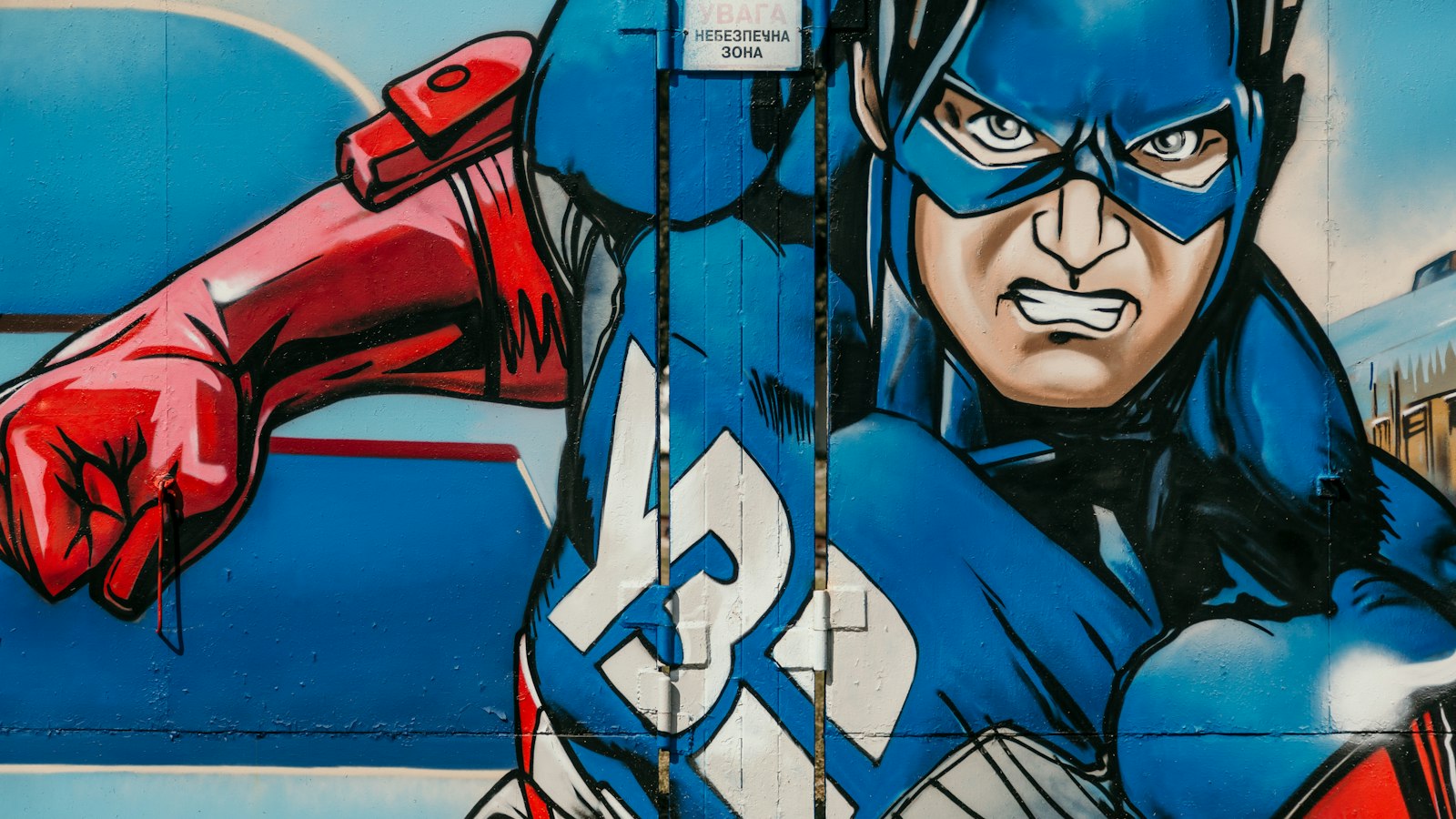 Captain America graffiti