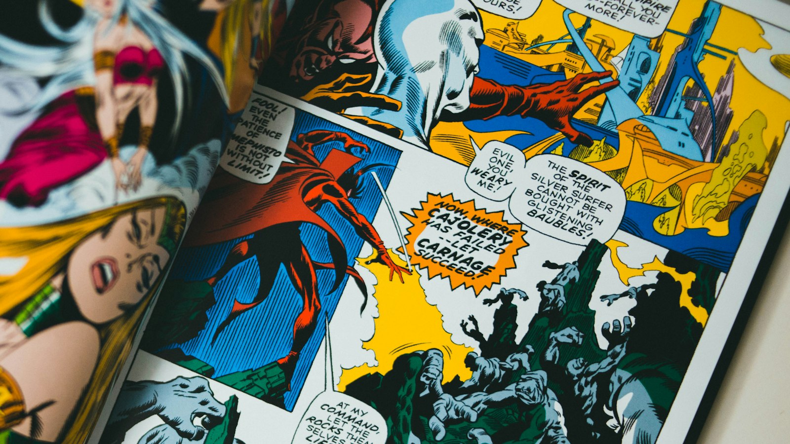 comic strip on white paper