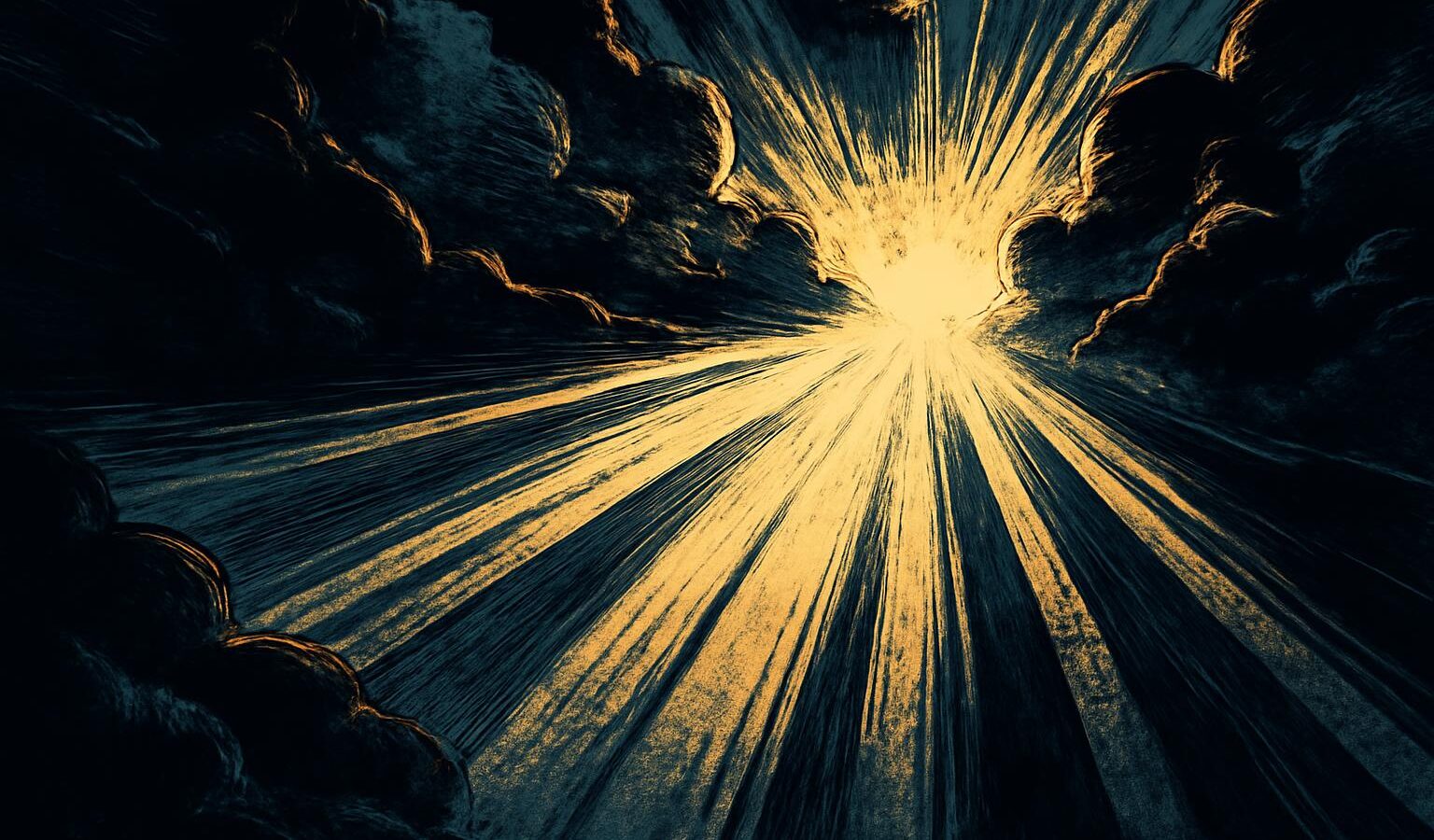 bright sun light rays